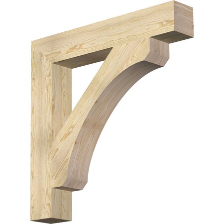 Ekena Millwork Legacy Block Rough Sawn Bracket, Douglas Fir, 6"W x 38"D x 38"H BKT06X38X38LEC05RDF